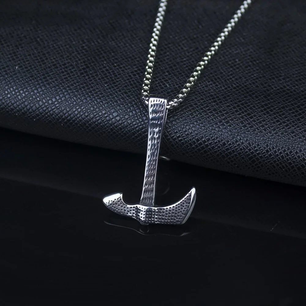❤️Stainless steel chain axe pendant necklace for women/men, N90201P220